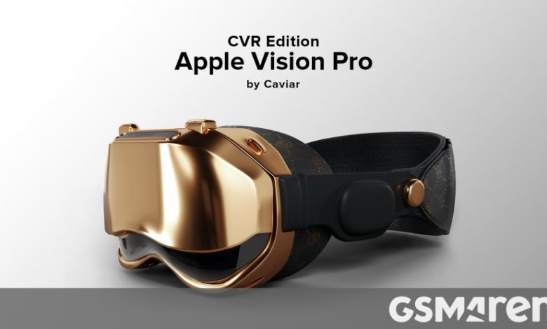 Apple Vision Pro Caviar Edition é decorado com ouro 18K e custa US$ 40 mil
